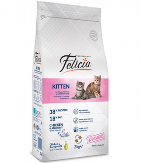 Felicia Kitten Tavuklu Hamsili 2 kg Kedi Maması kullananlar yorumlar